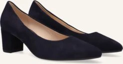 Gabor Damen Pumps 450 aus blauem Wildleder