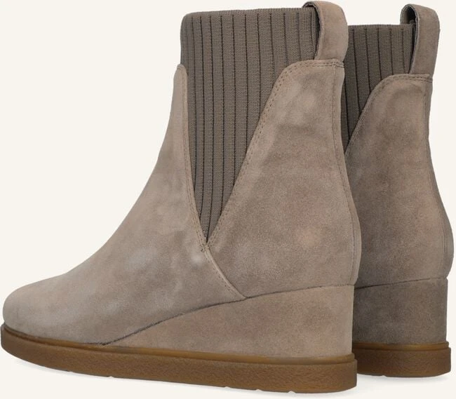 Unisa Jualo Stiefeletten - Modische Damen Keilabsatz-Stiefeletten in Taupe 4 Unisa Jualo Stiefeletten - Modische Damen Keilabsatz-Stiefeletten in Taupe – Bild 2
