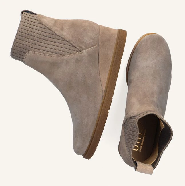 Unisa Jualo Stiefeletten - Modische Damen Keilabsatz-Stiefeletten in Taupe 6 Unisa Jualo Stiefeletten - Modische Damen Keilabsatz-Stiefeletten in Taupe – Bild 4