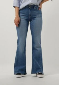 Lee Breese Flare Damen Jeans in Hellblau – High Waist Retro-Look