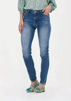 Summum Damen Skinny Jeans Soft Cotton Indigo - Blau