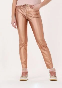 Summum Slim Fit Jeans Skinny Foil Coated Twill - Orange