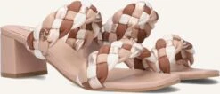 MEXX Juliette Mules - Elegante Beige Pantoletten mit Blockabsatz