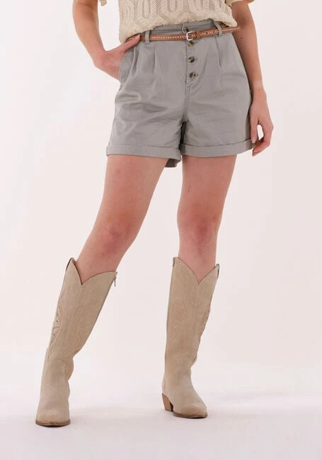 Object Ocean High Waist Twill Shorts in Khaki 3 Object Ocean High Waist Twill Shorts in Khaki
