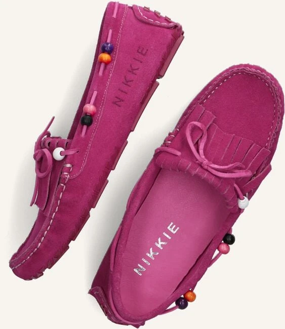 Nikkie Moccasin – Elegante Damen Mokassins aus Rosa Wildleder 6 Nikkie Moccasin – Elegante Damen Mokassins aus Rosa Wildleder – Bild 4
