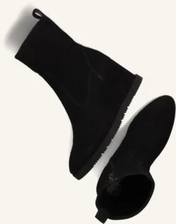 Unisa Uday Schwarze Wildleder Stiefeletten mit Keilabsatz -Teveo Geschaft 224521 5