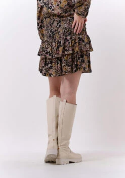 Fabienne Chapot Mary Tess Skirt - Eleganter Minirock in Braun mit Blumenmuster -Teveo Geschaft 232017 2