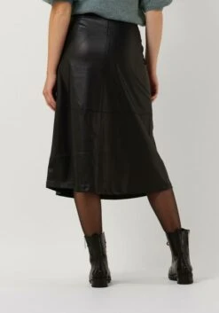 Jansen Amsterdam Damen Midirock Vivian in Leder-Optik - Schwarz 6 Jansen Amsterdam Damen Midirock Vivian in Leder-Optik - Schwarz -Teveo Geschaft 233413 2