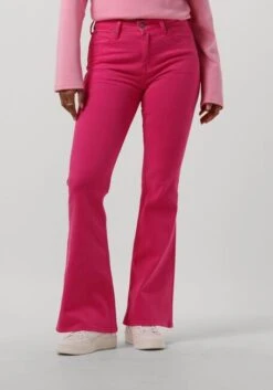 Lee Breese High Waist Flared Jeans - Rosé Pink