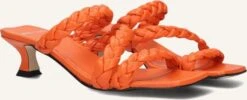Red-Rag 78246 Damen Mules aus Leder in Orange