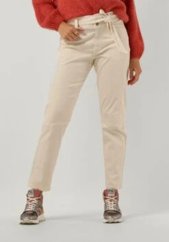 Summum Tapered Pants Peachy Stretch Twill - White Slim Fit Jeans