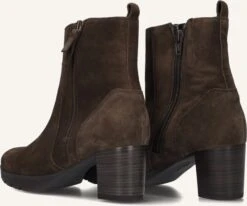 Gabor Damen Stiefeletten 073 - Braune Wildleder Boots mit Blockabsatz -Teveo Geschaft 252735 3