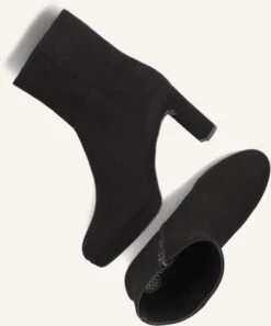 Unisa Meque Schwarze Wildleder-Stiefeletten mit Blockabsatz -Teveo Geschaft 253881 5