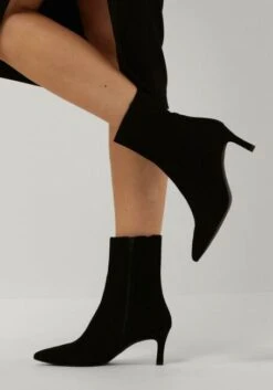 Unisa Loman Schwarze Wildleder Stiefeletten für Damen - Eleganter 7cm Absatz -Teveo Geschaft 253897 8