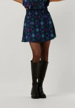 Alix The Label Minirock Ladies Woven Ikat Mini Skirt - Lila