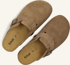 Scholl Fae Slipper für Damen aus Wildleder – Taupe -Teveo Geschaft 254681 5