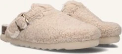 Verbenas Heidi Slipper - Cozy Beige Faux Fur Women's Shoes