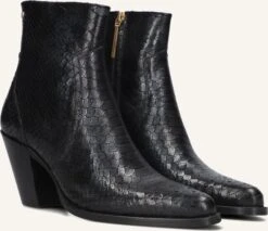 Fred de la Bretonière Blaire Ankle Boot: Elegante Schwarze Leder-Stiefeletten