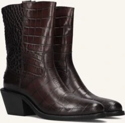 Shabbies Juul Ankle Boot - Elegante Leder Stiefeletten in Braun