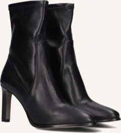Notre-V 87450 – Elegante Stiefeletten in Schwarz mit Stilvollem Pfennigabsatz