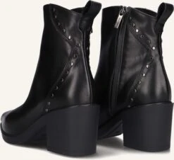 Notre-v 15641b Elegante Leder-Stiefeletten mit Blockabsatz in Schwarz -Teveo Geschaft 256454 3