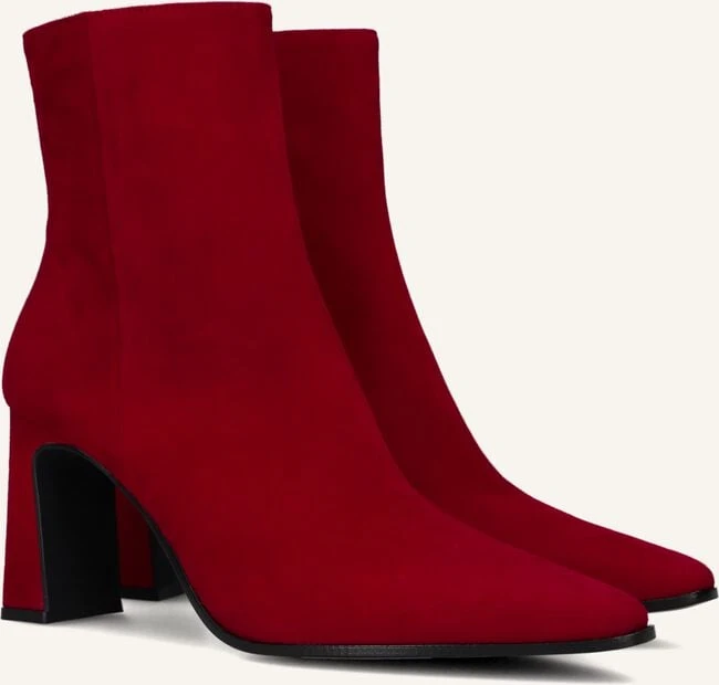 Notre-V 18739 Rote Stiefeletten aus edlem Wildleder 3 Notre-V 18739 Rote Stiefeletten aus edlem Wildleder