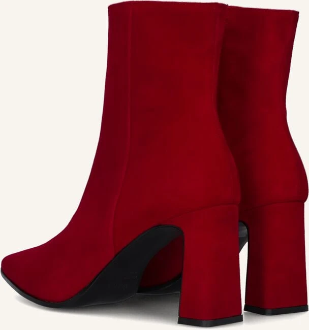 Notre-V 18739 Rote Stiefeletten aus edlem Wildleder 4 Notre-V 18739 Rote Stiefeletten aus edlem Wildleder – Bild 2