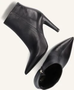 Notre-V 87533 Damen Leder-Stiefeletten mit Pfennigabsatz - Schwarz -Teveo Geschaft 256974 5