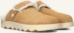 Sorel Viibe Clog Suede Cozy Damen Wildleder Slipper Camel