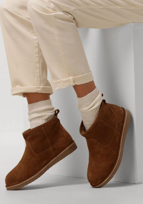 Notre-V Damen Stiefeletten 2204-03 in Cognac aus hochwertigem Wildleder 7 Notre-V Damen Stiefeletten 2204-03 in Cognac aus hochwertigem Wildleder – Bild 5