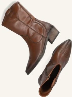 Notre-V 18050 Damen-Stiefeletten aus Leder – Cognac -Teveo Geschaft 262238 5