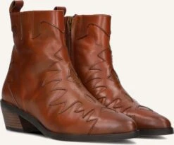 Notre-V 18060 Leder-Stiefeletten in Cognac