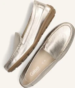 Gabor Damen Mokassins 440 - Elegantes Gold-Design aus feinem Wildleder -Teveo Geschaft 263437 5