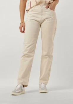 Fabienne Chapot Lola Straight Leg Jeans in Creme