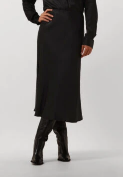 Resort Finest Midirock Frivo - Schwarzer Damenrock aus Viskose