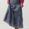 Antik Batik Damen Maxirock Zena Long Skirt - Mehrfarbiges Paisley-Muster 1 Antik Batik Damen Maxirock Zena Long Skirt - Mehrfarbiges Paisley-Muster -Teveo Geschaft 266808 1