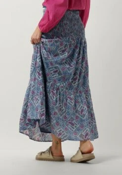 Antik Batik Damen Maxirock Zena Long Skirt - Mehrfarbiges Paisley-Muster -Teveo Geschaft 266808 2