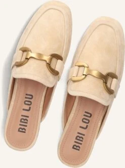 Bibi Lou Damen Mules aus Wildleder in Beige – Modell 580z30vk -Teveo Geschaft 266863 5