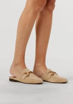 Bibi Lou Damen Mules aus Wildleder in Beige – Modell 580z30vk -Teveo Geschaft 266863 8