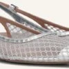 Bibi Lou Silberne Metallic Slingbacks mit Mesh - Modell 616z78vk -Teveo Geschaft 266873 1