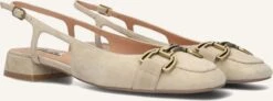 Bibi Lou 545z30vk Beige Suede Slingbacks with Block Heel