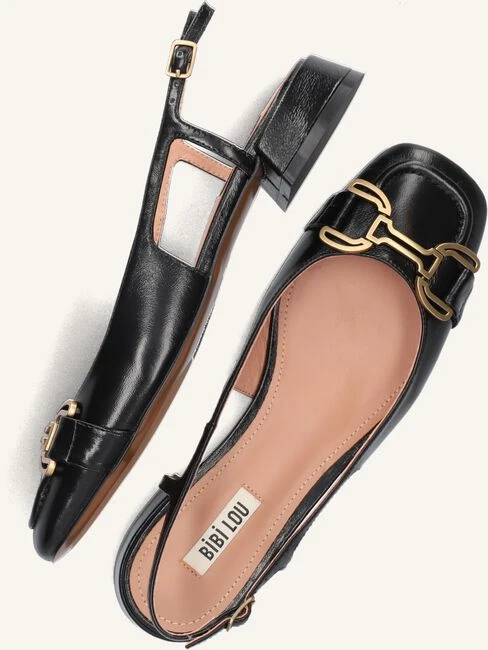 Bibi Lou Slingbacks 545z45vk - Elegante Schwarze Lederpumps 6 Bibi Lou Slingbacks 545z45vk - Elegante Schwarze Lederpumps – Bild 4