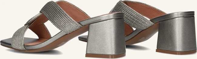 Bibi Lou Graue Mules mit Blockabsatz und Square-Toe 4 Bibi Lou Graue Mules mit Blockabsatz und Square-Toe – Bild 2