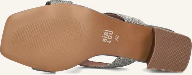 Bibi Lou Graue Mules mit Blockabsatz und Square-Toe 5 Bibi Lou Graue Mules mit Blockabsatz und Square-Toe – Bild 3