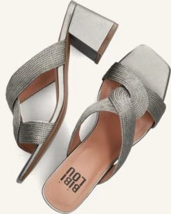 Bibi Lou Graue Mules mit Blockabsatz und Square-Toe 10 Bibi Lou Graue Mules mit Blockabsatz und Square-Toe -Teveo Geschaft 266940 5