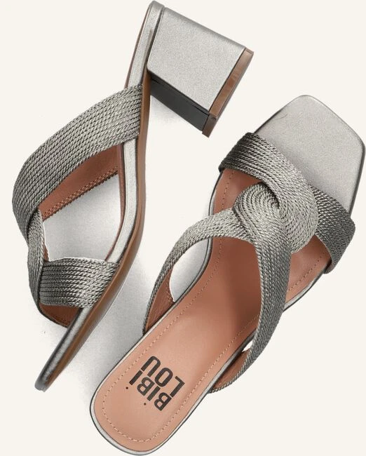 Bibi Lou Graue Mules mit Blockabsatz und Square-Toe 6 Bibi Lou Graue Mules mit Blockabsatz und Square-Toe – Bild 4