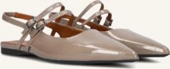 Vagabond Shoemakers Hermine 260 - Elegant Taupe Patent Leather Slingbacks