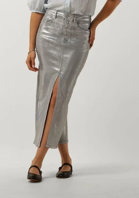Second Female Aspect Skirt - Silberner Metallic Midirock 3 Second Female Aspect Skirt - Silberner Metallic Midirock