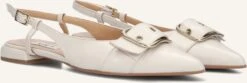Notre-v Damen Slingbacks 12250 aus Leder in Beige