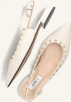Notre-V 12270 Elegant Beige Leather Slingbacks -Teveo Geschaft 269866 5